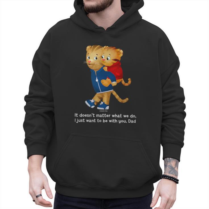 Daniel And Dad Tiger Dark Shirt Men Hoodie
