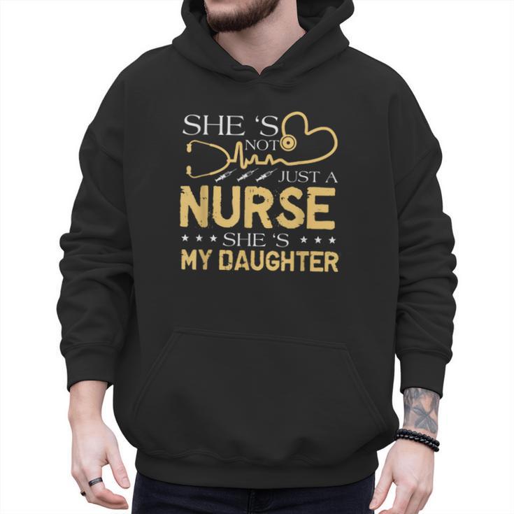 My Daughter Is A Nurse Proud Nurse's Mom Dad RN LPN Family Men Hoodie