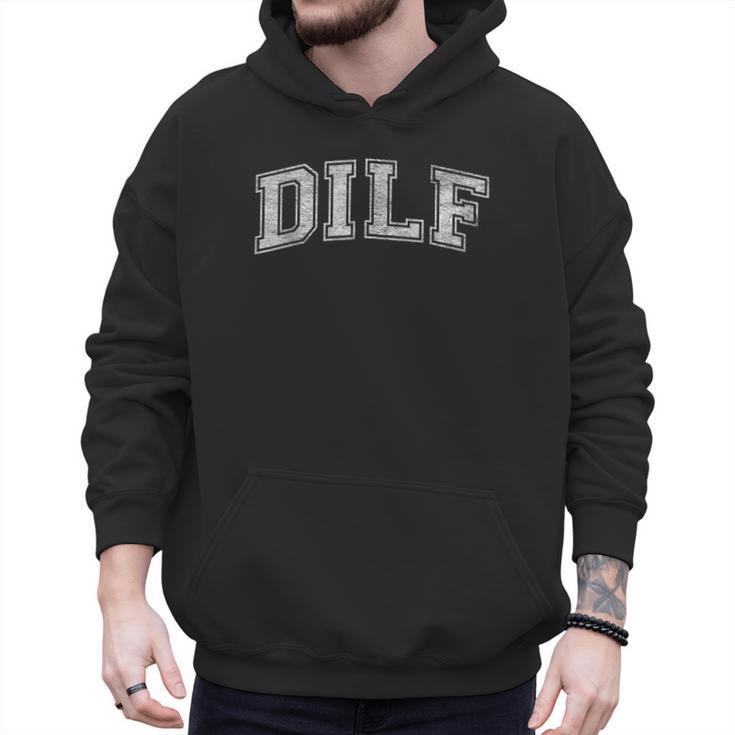 DILF Varsity Style DAD Older More Mature Men Men Hoodie