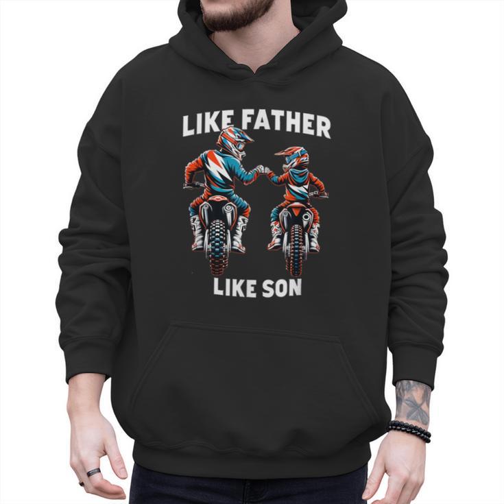 Dirt Bike Family Father Son Motocross Off-Road MX Dad Boys Men Hoodie