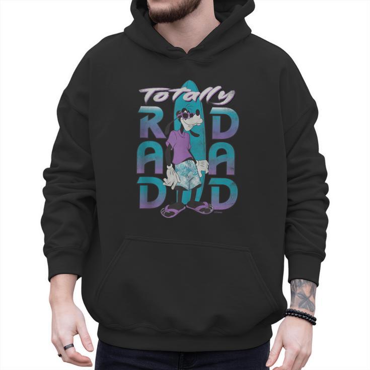 Disney Goofy Totally Rad Dad Father’s Day Surfing Distressed Men Hoodie
