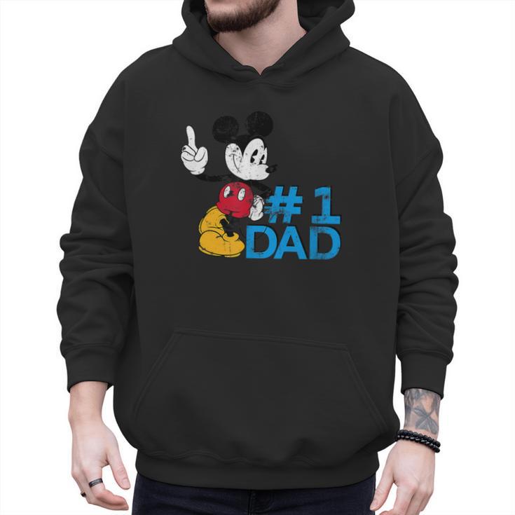 Disney Mickey Mouse Father's Day 1 Dad Men Hoodie