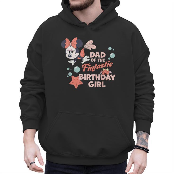 Disney Minnie Mouse Mermaid Dad Of The Birthday Girl Men Hoodie