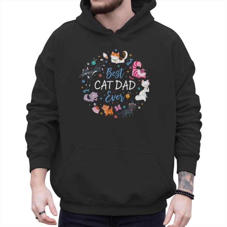 Disney Pet Parent Father’s Day Disney Cats Best Cat Dad Ever Men Hoodie