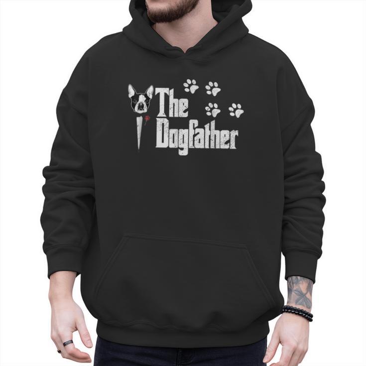 The Dogfather Boston Terrier Dog Dad Tshirt Idea Men Hoodie