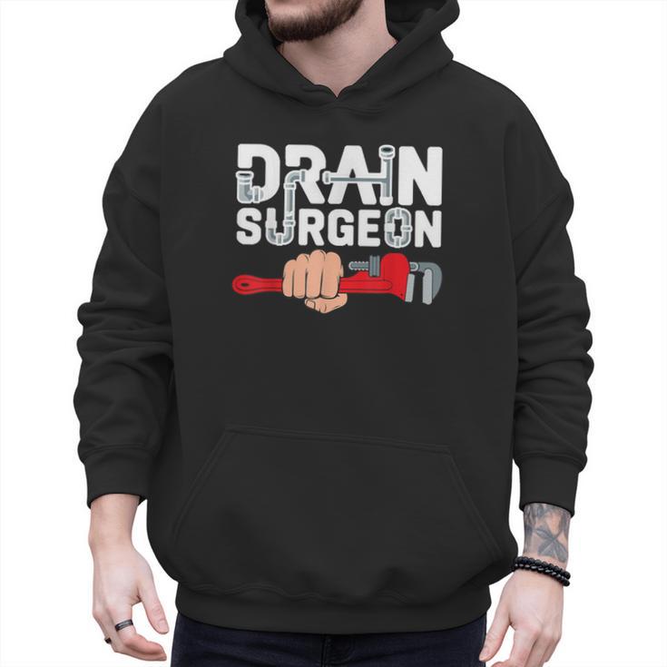 Drain Surgeon Plumber Job Professional Dad Men Men Hoodie