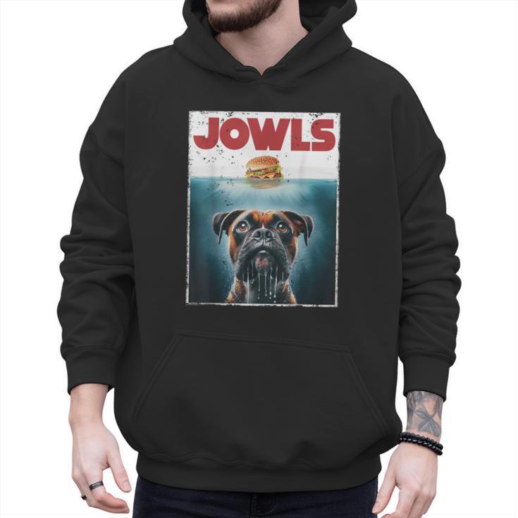 Drooling Boxer Jowls Fawn Dog Mom Dog Dad Burger Men Hoodie