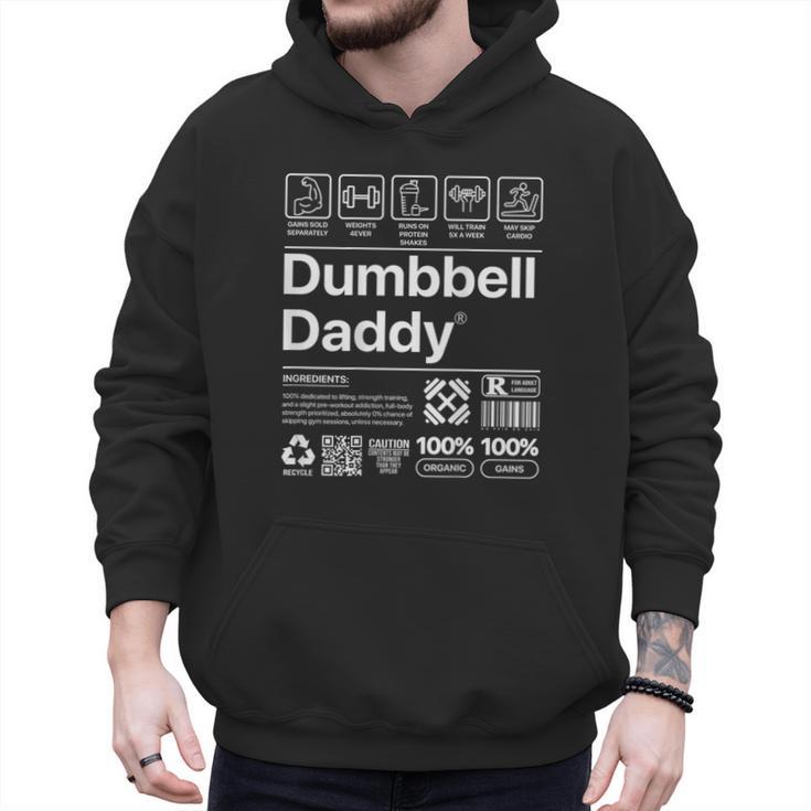 Dumbbell Daddy And Dad Gym Workout Father Men Hoodie