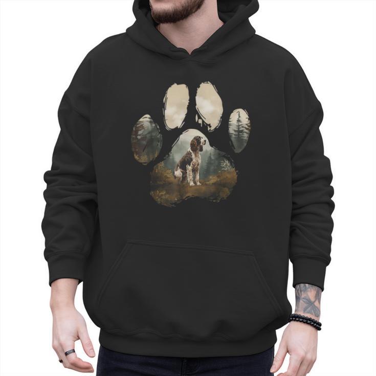 English Springer Spaniel Mountain Paw Dog Mom Dad Men Hoodie