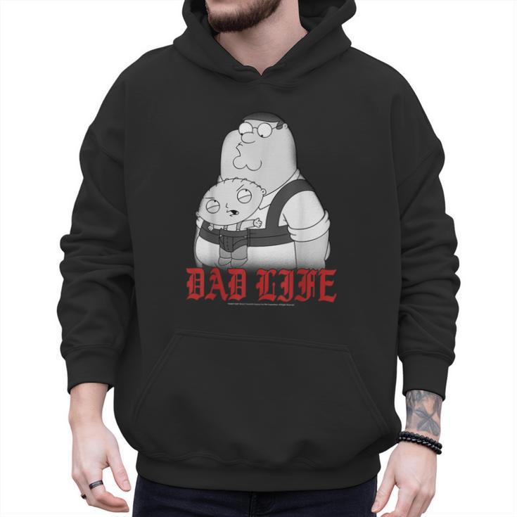 Family Guy Peter Stewie Dad Life Distressed Big Chest Logo Men Hoodie