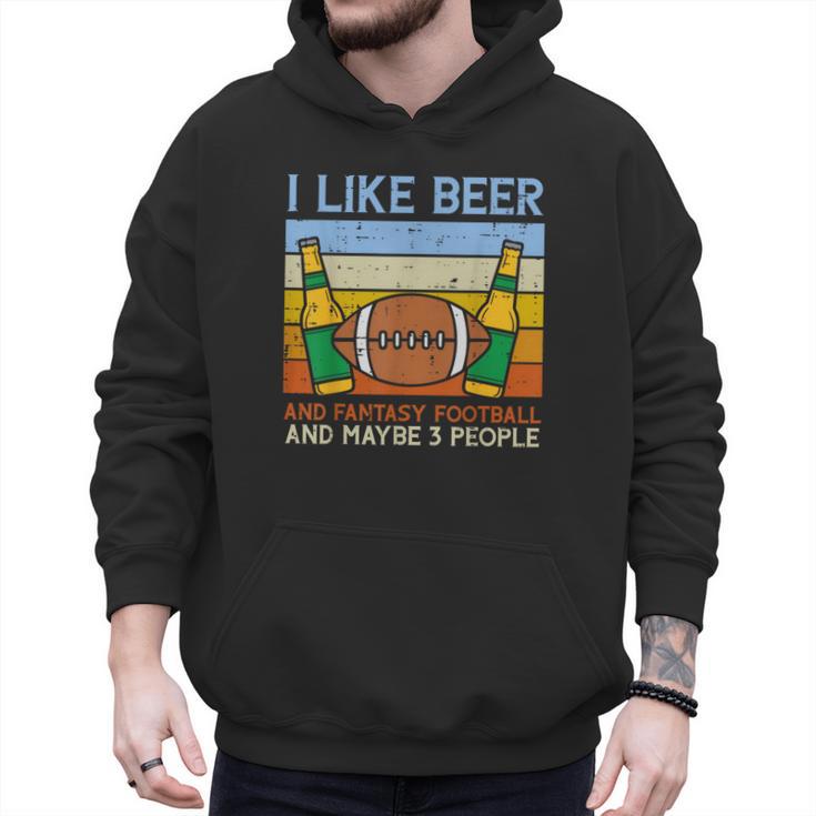 I Like Fantasy Football 3 People Draft Party Dad Men Men Hoodie