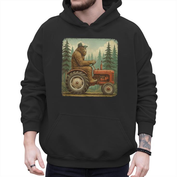 Farmer Men Tractor Rancher Farm Dad Distressed Men Hoodie