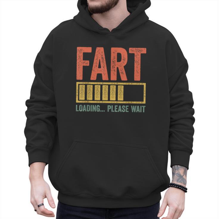 Fart Loading Please Wait Shirt Men Dad Joke Fathers Day Men Hoodie