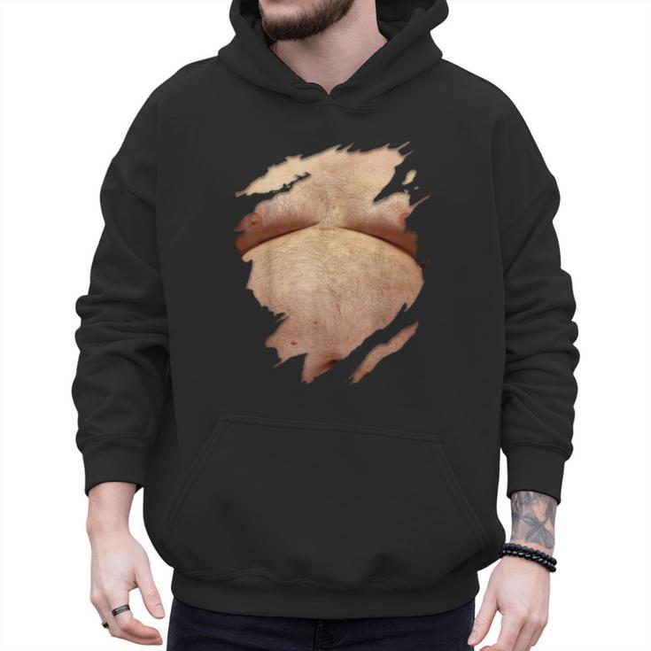 Fat Hairy Guy Big Stomach & Man Boobs Fat Dad BOD Men Hoodie
