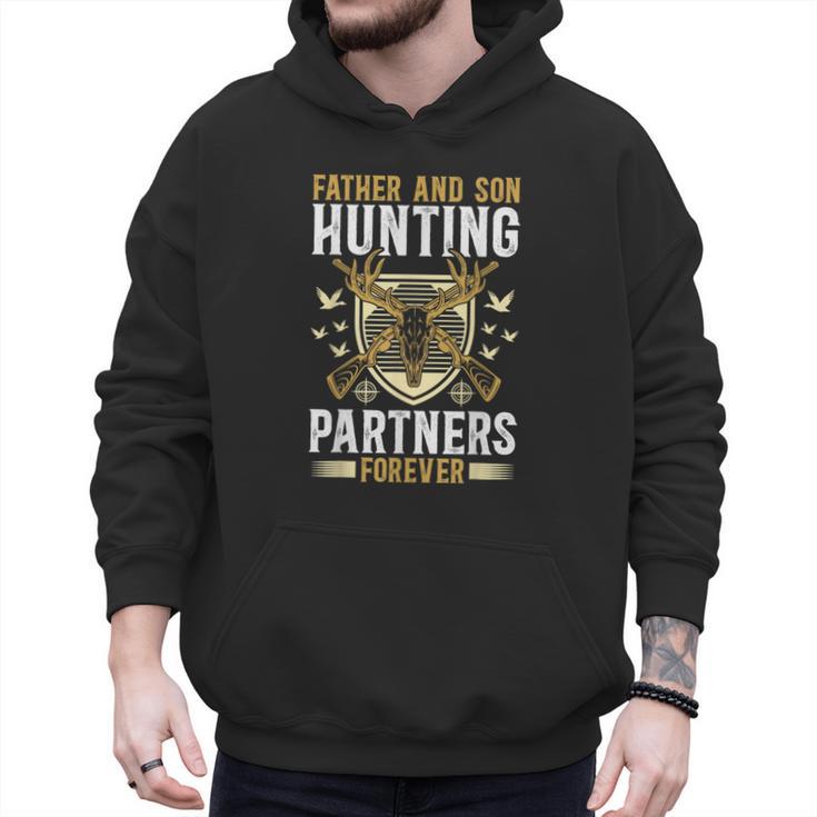 Father And Son Hunting Partners Dad And Son Hunting Buddies Men Hoodie