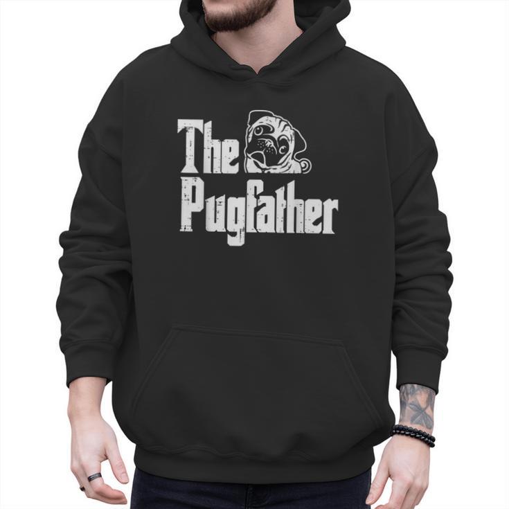 Fathers Day The Pug Father Pug Daddy Papa Fur Dad Dog Owner Men Hoodie
