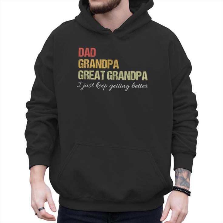 Fathers Day From Wife Son Kids Dad Grandpa Great Grandpa Men Hoodie