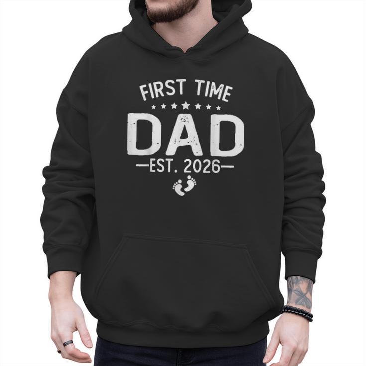 First Time Daddy New Dad Est 2026 Shirt Fathers Day Men Hoodie