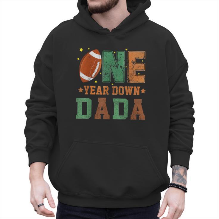 Football 1st Year One Down Dada Birthday For Dad Daddy Men Hoodie