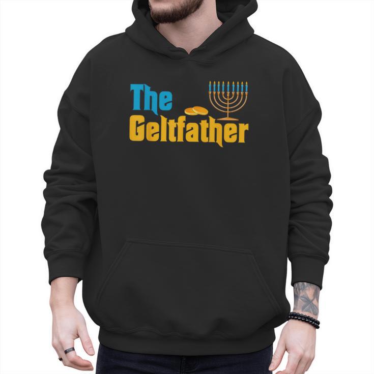 Gelt Father Hanukkah Menorah Jewish Dad Pajamas Men Hoodie