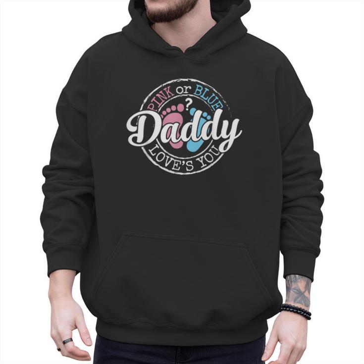 Gender Reveal Dad Daddy To Be Pink Or Blue Baby Shower Men Hoodie