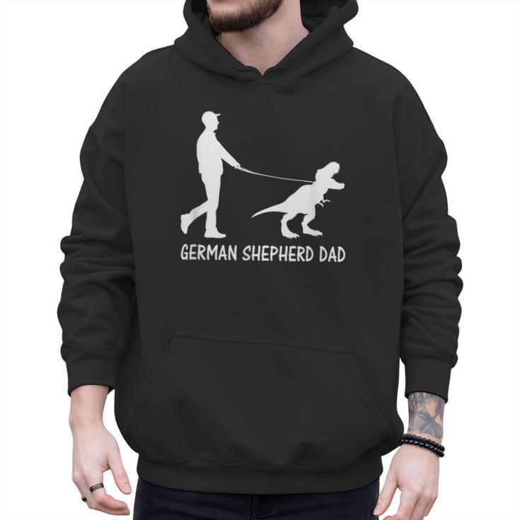 German Shepherd Dad Dinosaur GSD Owners Father's Day Men Hoodie