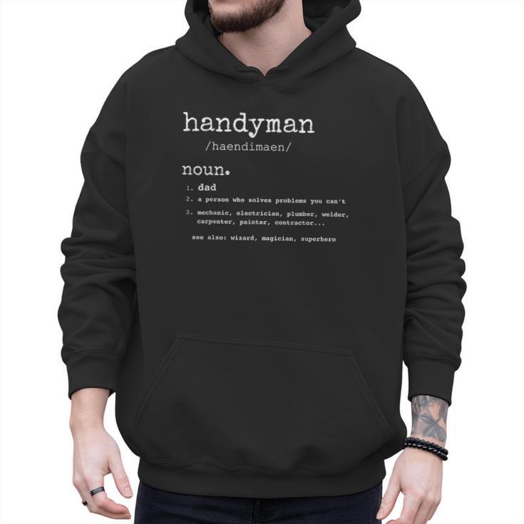 Handyman Definition Tee Dad Handyman Men Hoodie