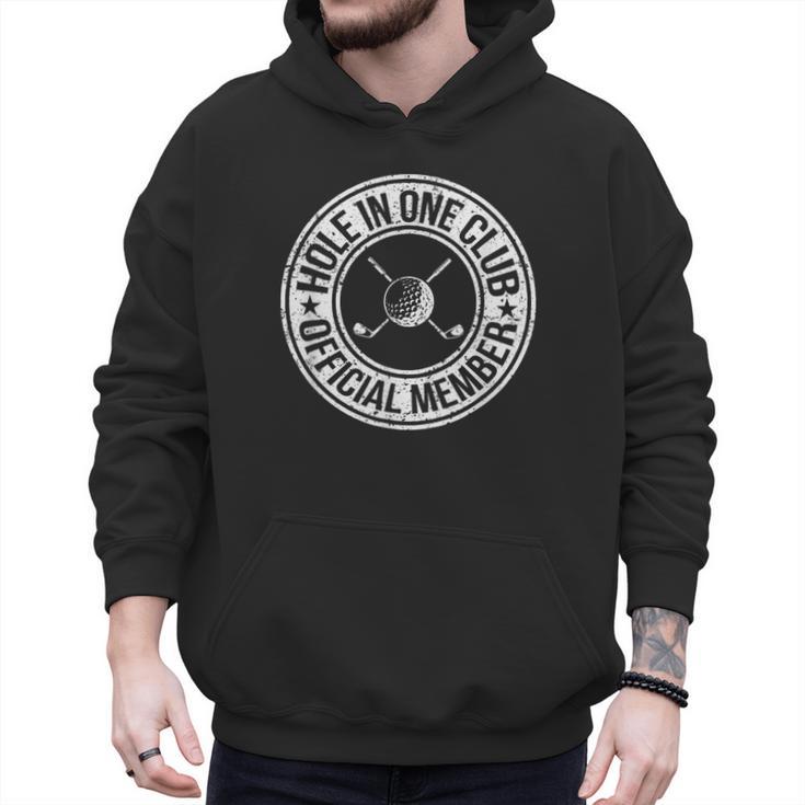 Hole In One Golf Dad & Cart Golfer Men Hoodie
