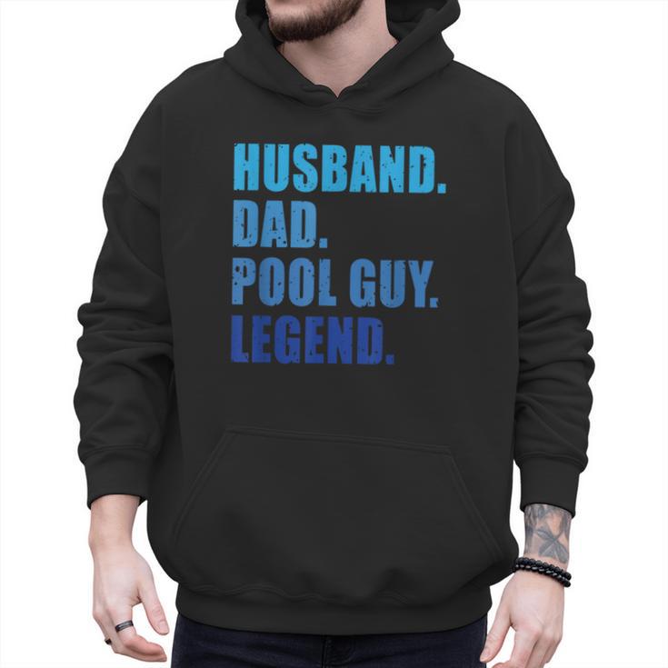 Husband Dad Pool Guy Legend Men Men Hoodie