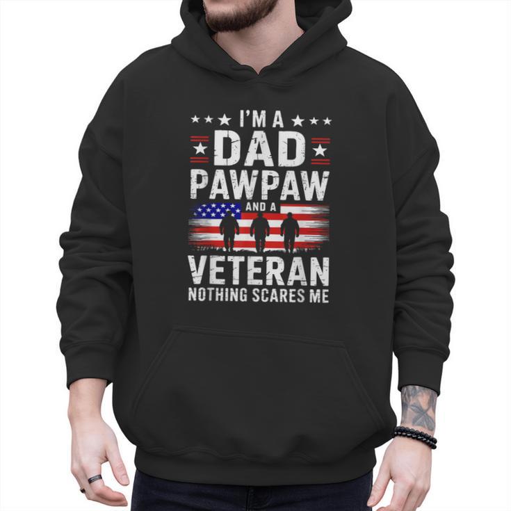 I'm A Dad Pawpaw And A Veteran Shirt Men Grandpa Fathers Day Men Hoodie