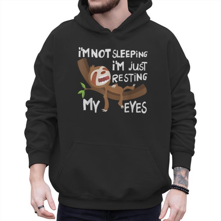 I'm Not Sleeping I'm Just Resting My Eyes Father's Day Dad Men Hoodie