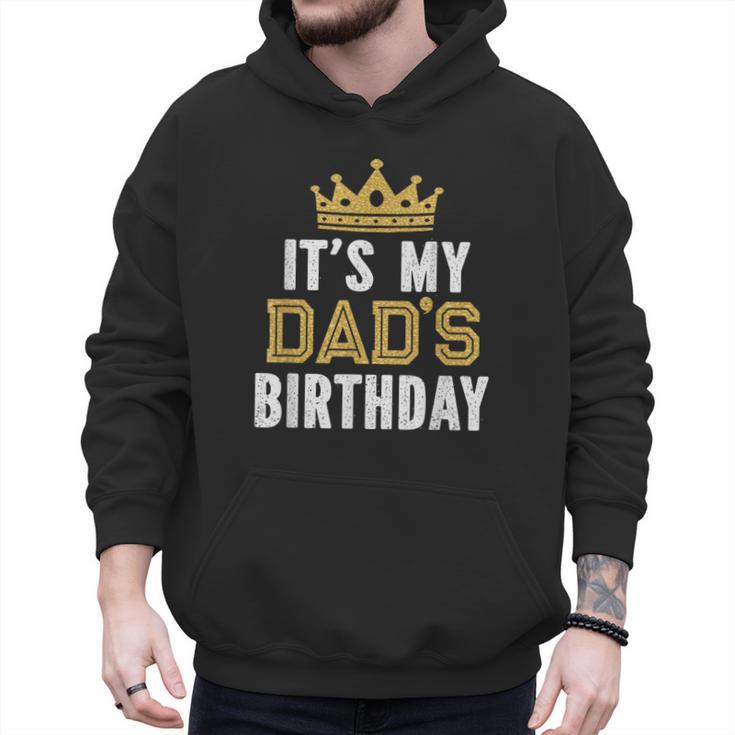 It's My Dad's Birthday Party Family Matching Small Men Hoodie