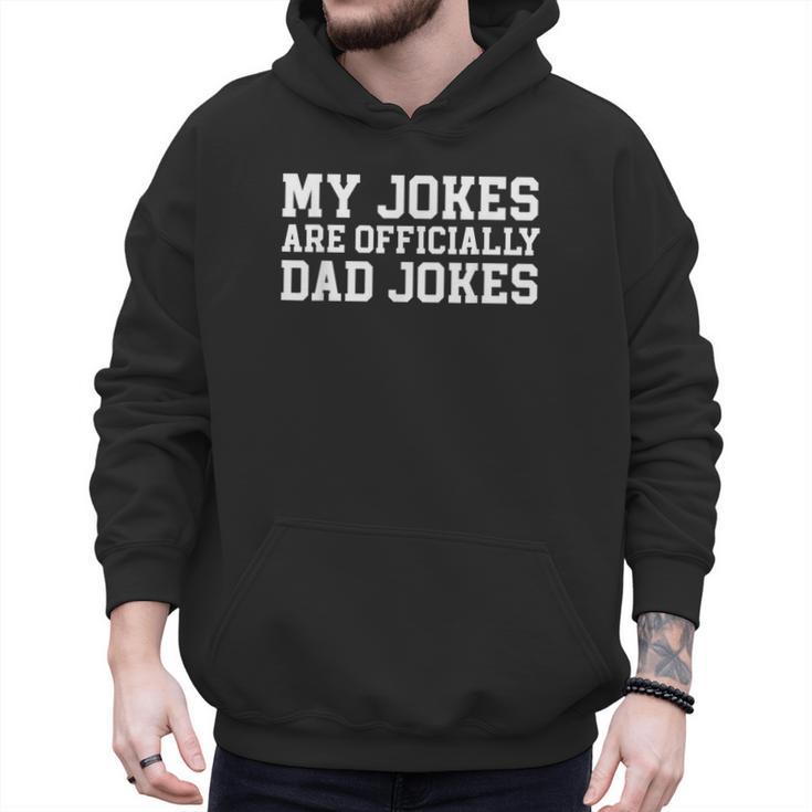 My Jokes Are Officially Dad Jokes Pregnancy Announcement Men Hoodie