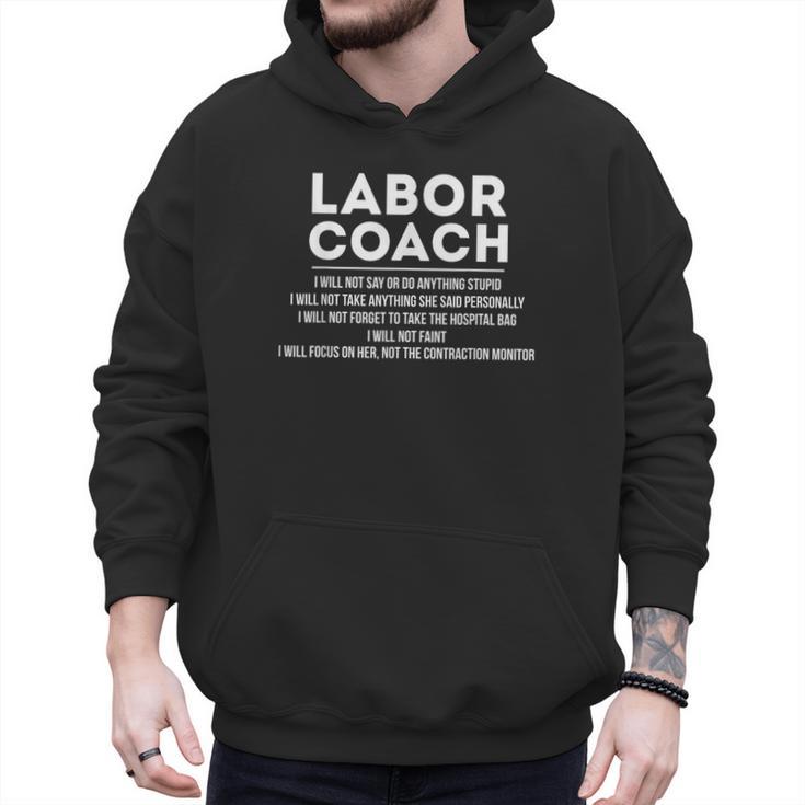 Labor Coach Delivery Checklist For New Dads Men Hoodie