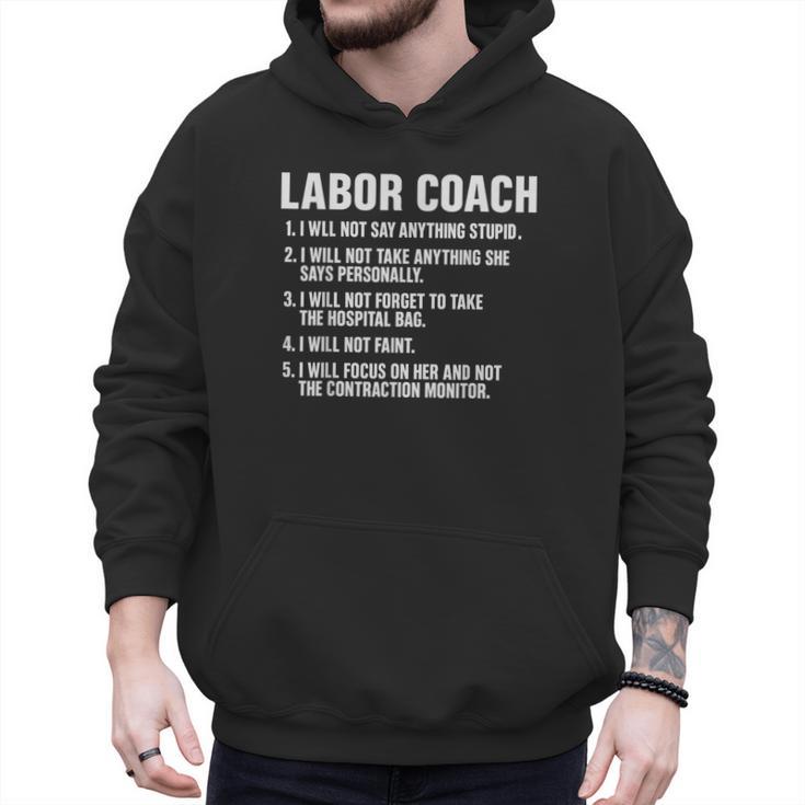 Labor Coach New Mom New Dad Hospital New Baby Shower Men Hoodie