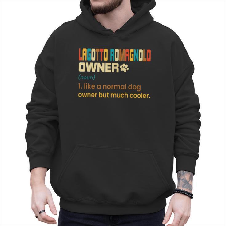 Lagotto Romagnolo Vintage Retro Dog Mom Dad Men Hoodie