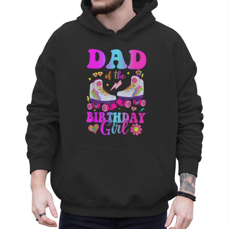 Let's Roll Dad Of The Birthday Girl Roller Skate Birthday Men Hoodie
