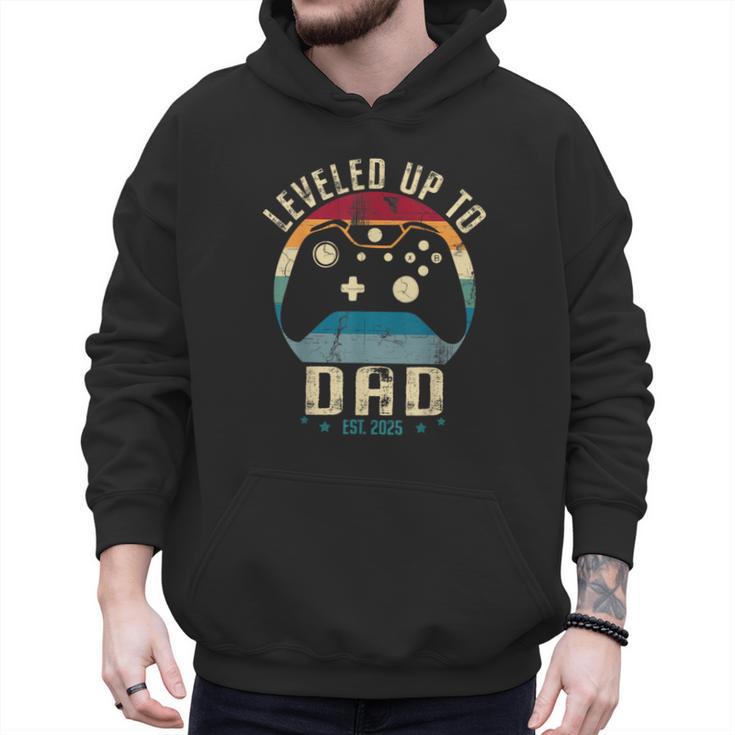 I Leveled Up To Dad 2025 Promoted To Daddy Soon To Be Father Men Hoodie