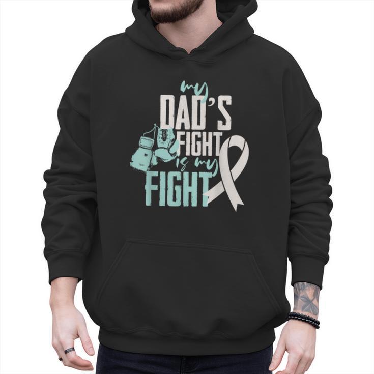 Lung Cancer Dad Ribbon Men Hoodie