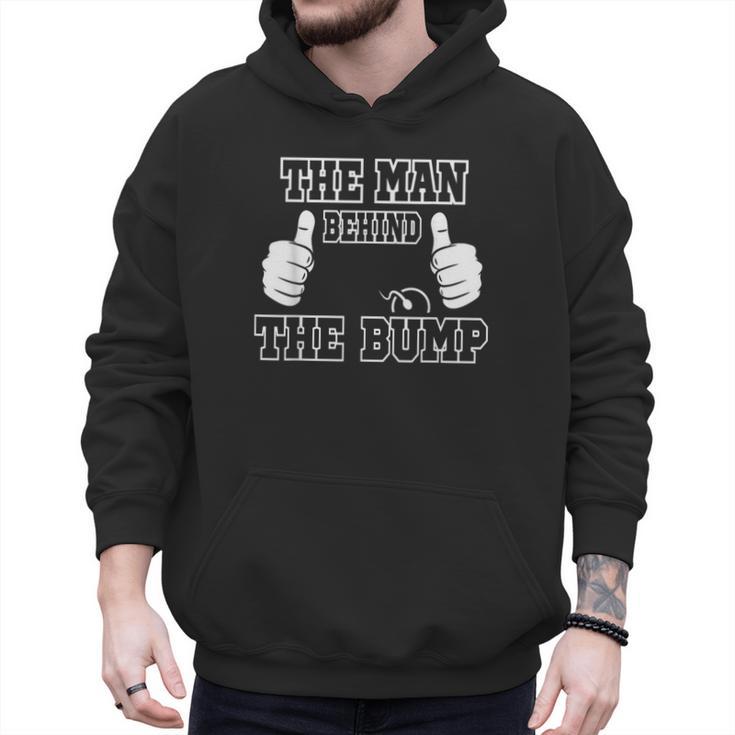 The Man Behind The Bump Baby Shower Shirts For Mom And Dad Men Hoodie
