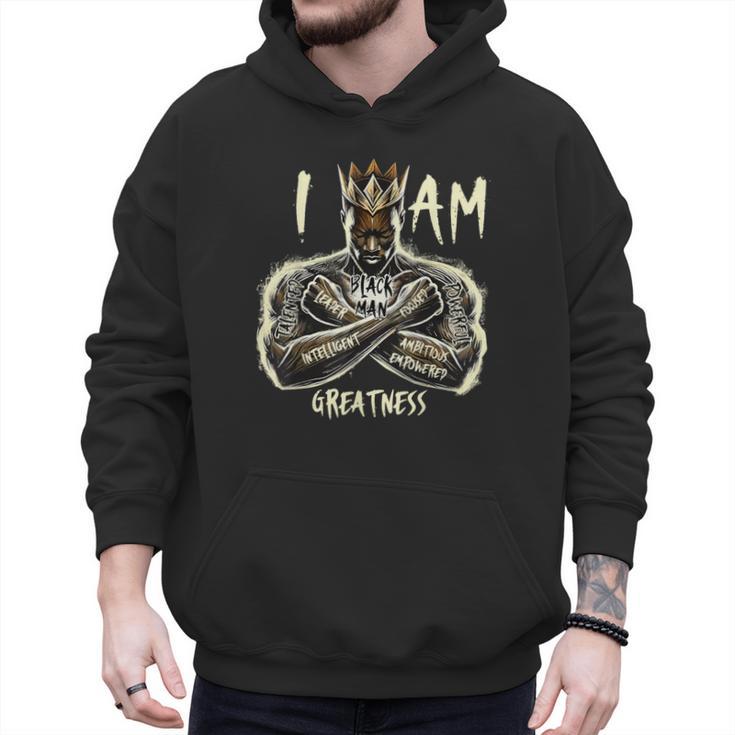 I Am Man King Powerful Dad Afro Melanin Men Hoodie