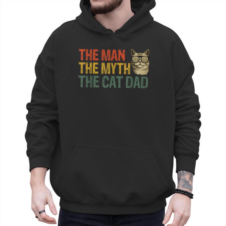 The Man The Myth The Cat Dad Cat Daddy Vintage Men Hoodie