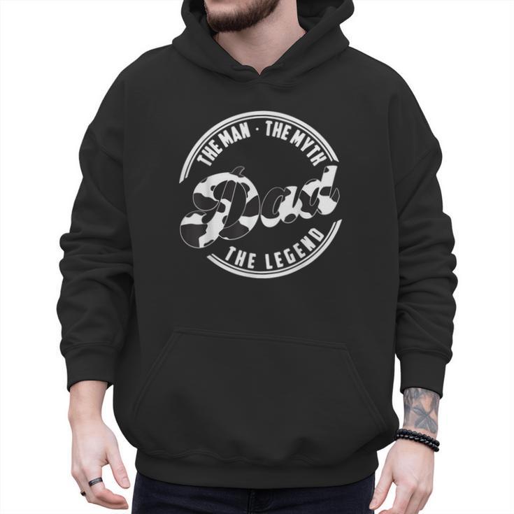 The Man The Myth The Legend Daddy Love Cows Dad Cow Print Men Hoodie