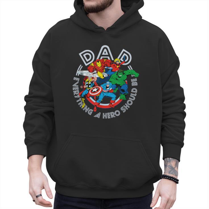 Marvel Comics Retro Classic Father's Day Avengers Hero Dad Men Hoodie