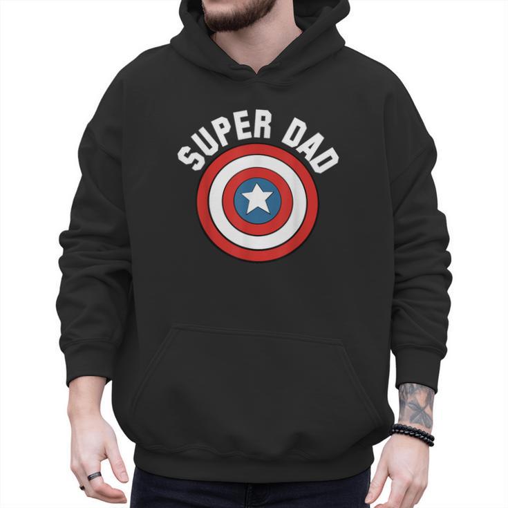 Marvel Father's Day Super Dad Captain America Shield Men Hoodie