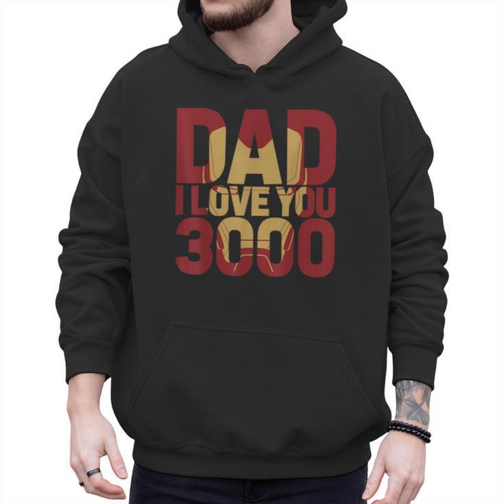 Marvel Iron Man Dad I Love You 3000 Text Fill Father's Day Small Men Hoodie