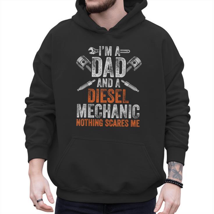 For Men Father's Day Halloween Diesel Mechanic Dad Men Hoodie