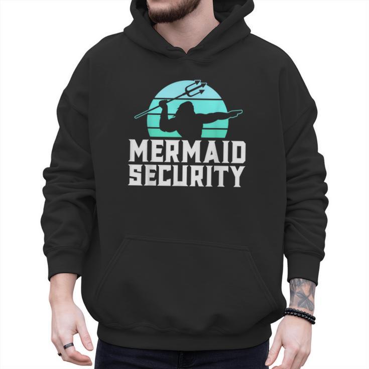 Mermaid Security Shirt Boys Swimmer Dad Merdad Trident Men Hoodie