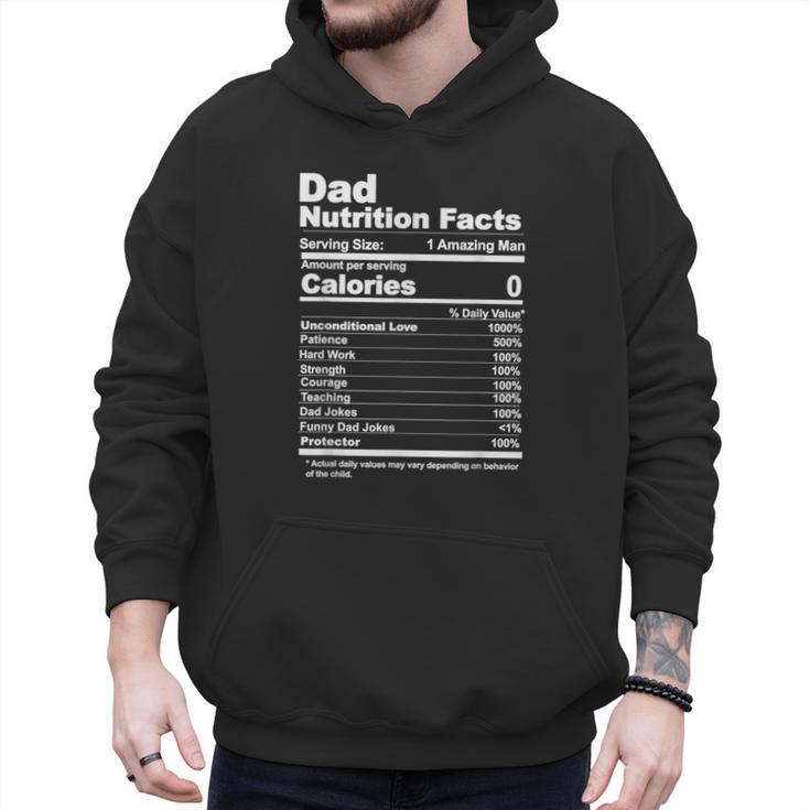 Miftees Fathers Day Tees Dad Nutrition Facts Men Hoodie