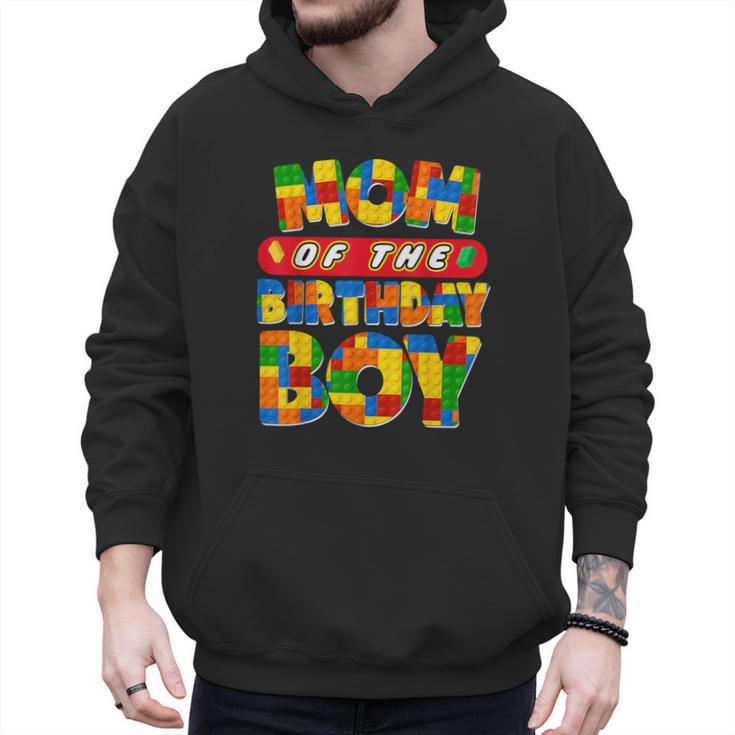 Mom And Dad Birthday Boy Building Bricks Family Party Decor Men Hoodie